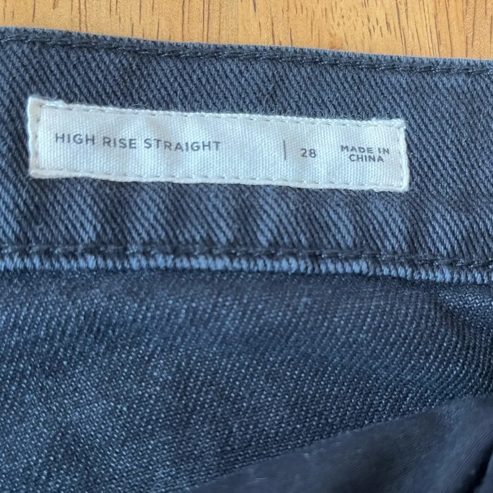 Pacsun High Rise Straight jeans, size 28, in black. - Image 4