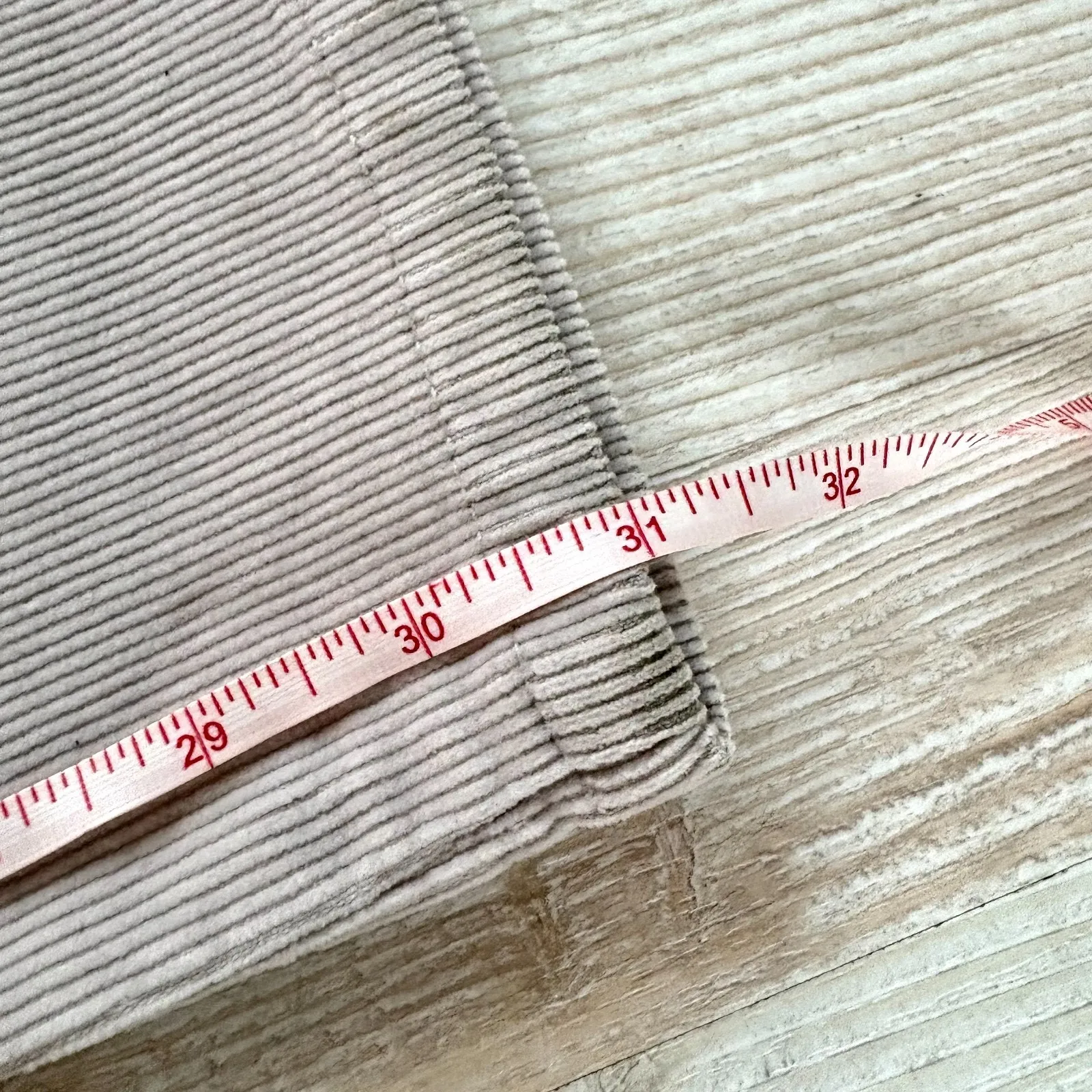 Vintage‎ Abercrombie Y2K Low Rise Split Hem Corduroy Flare Pants | Beige Size 6 - Image 9