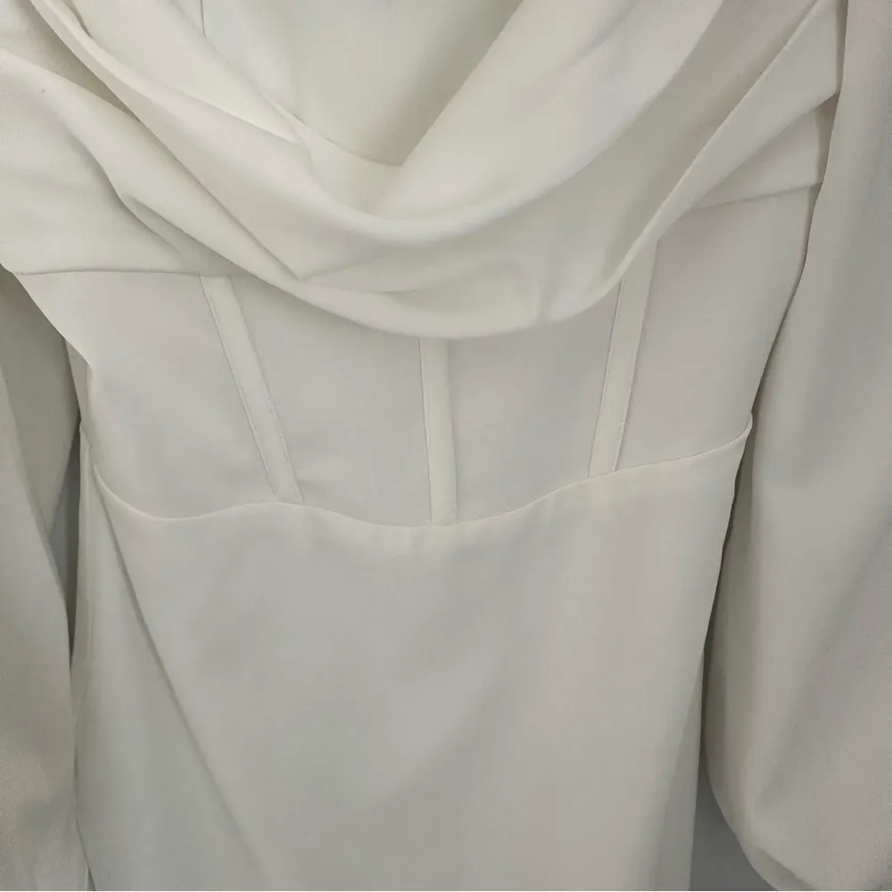 EUC Princess Polly Lillie Long Sleeve Mini Dress White - Size 0 - Image 6