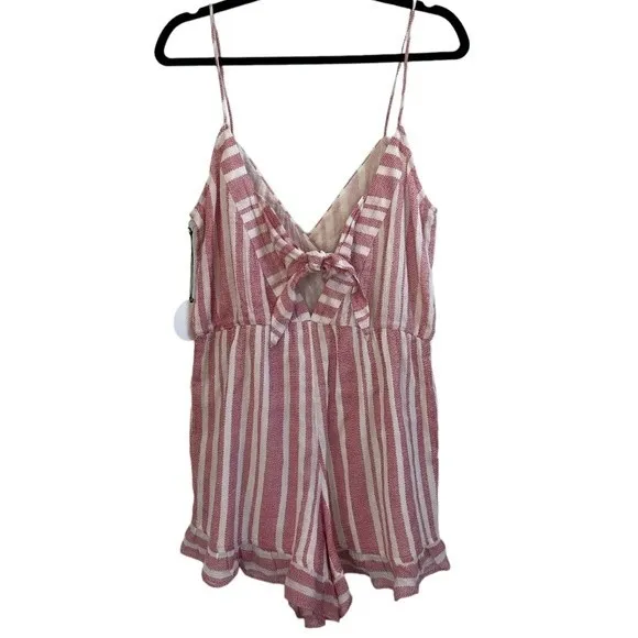 NWT‎ Tularosa Amelia Romper Red and White Size Medium - Image 5
