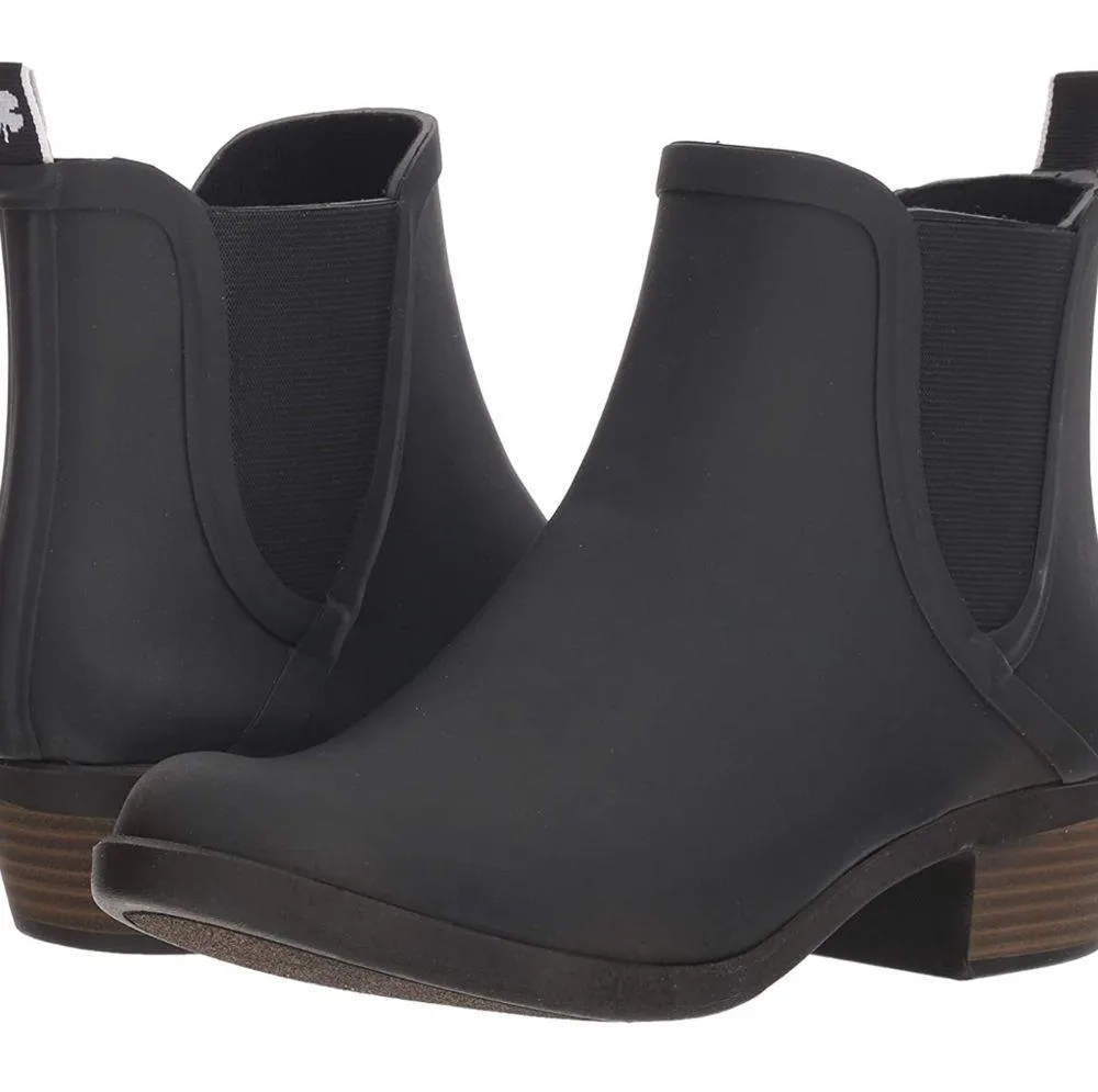 Lucky Brand Baselh2o Black Rubber Ankle Rain Boots 8 - Image 9