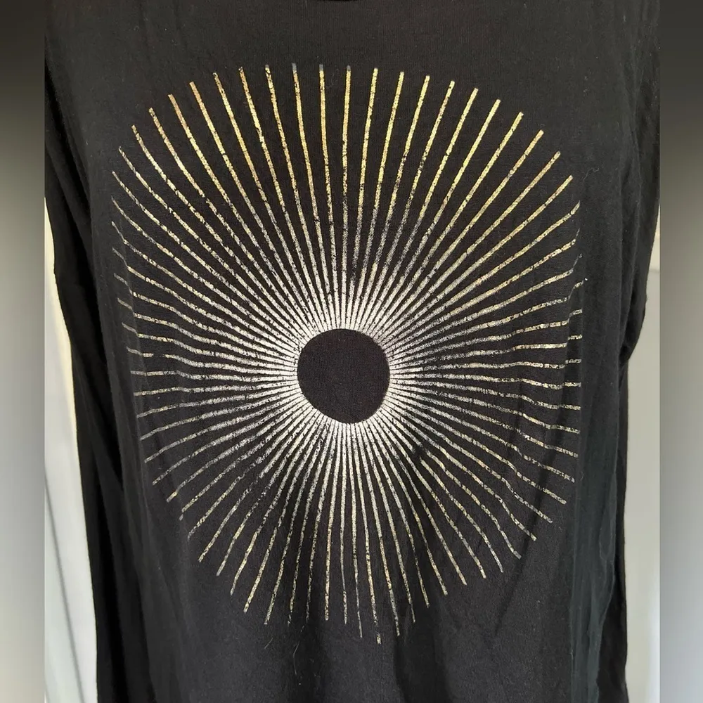 Project Social T‎ Golden Sun Graphic Cold Shoulder T Shirt - Image 2