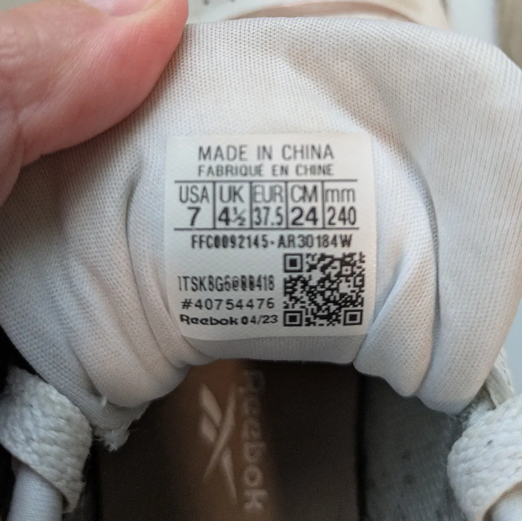 Reebok Classic Club C Sneakers White & Rose Gold 7 - Image 9