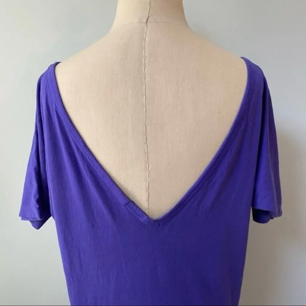 Moda International Long Shirt Tunic Purple Size XS - Image 6