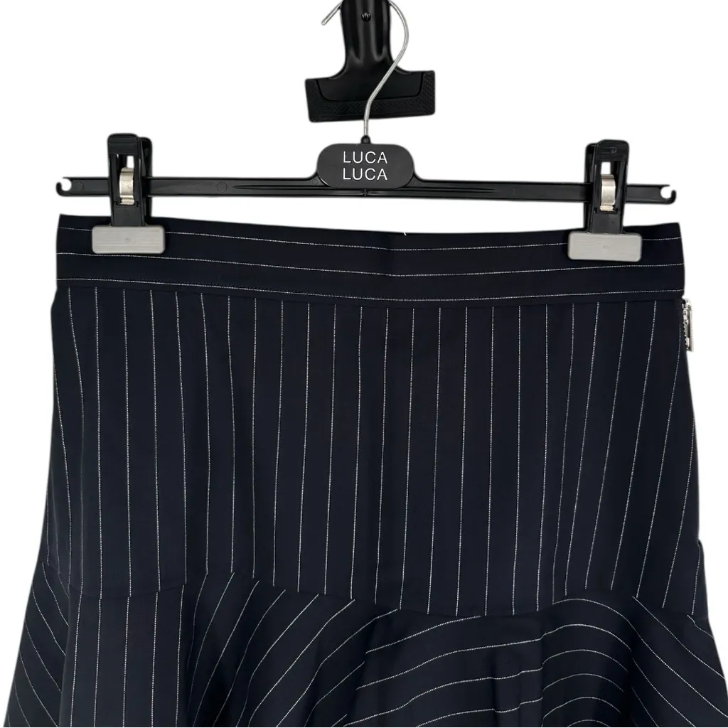 Zadig & Voltaire Joe Stripes Mini Miniskirt in Marine Navy Pinstripe size 36 NWT - Image 3