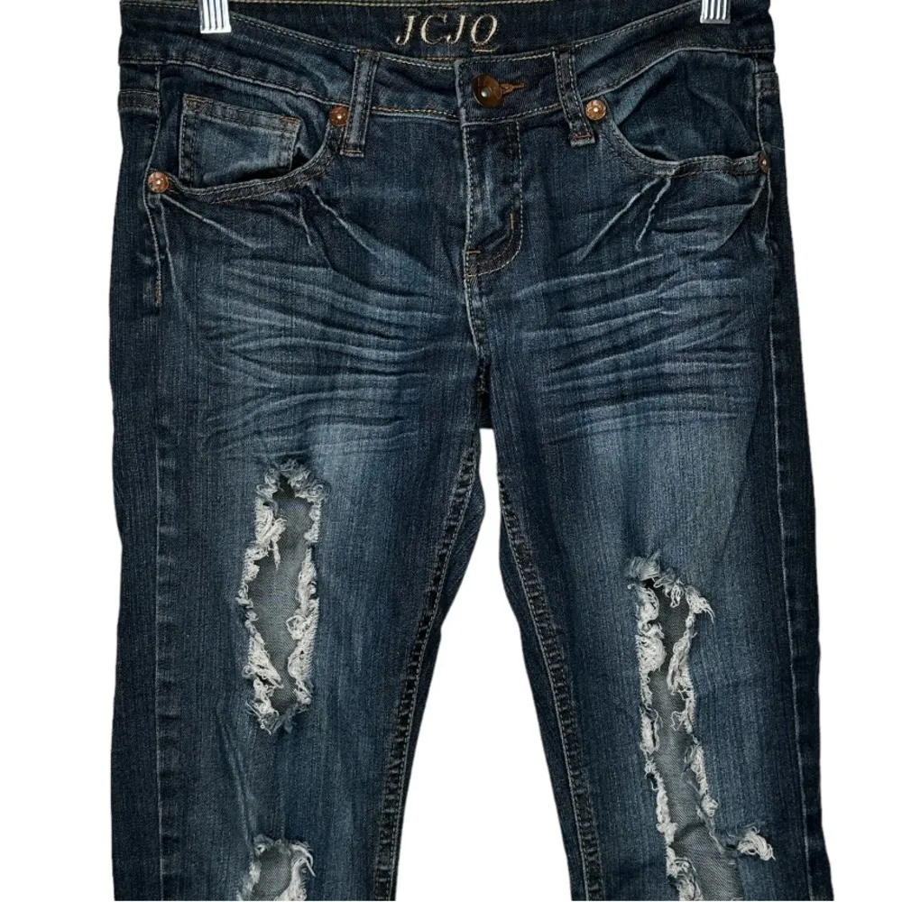 JCJQ Destroyed‎ Jeans Blue Size undefined - Image 2