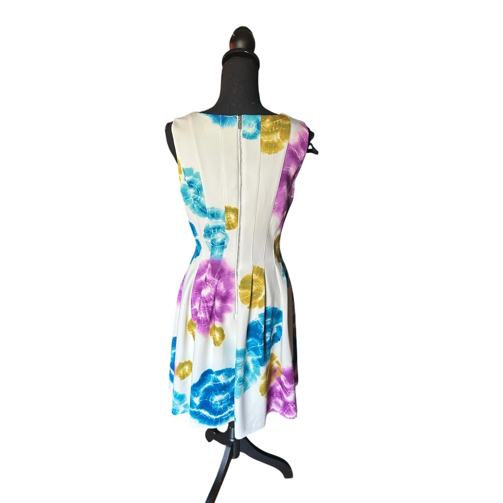 Calvin Klein Floral Sleeveless Fit & Flare Dress – Elegant Summer Style - Image 6