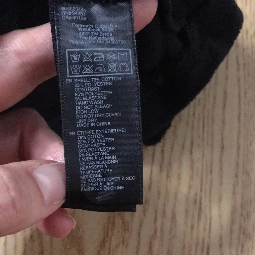 B17 Sexy Women’s Forever 21 Dress Sheer Mesh Long Sleeves Black Size Small - Image 6