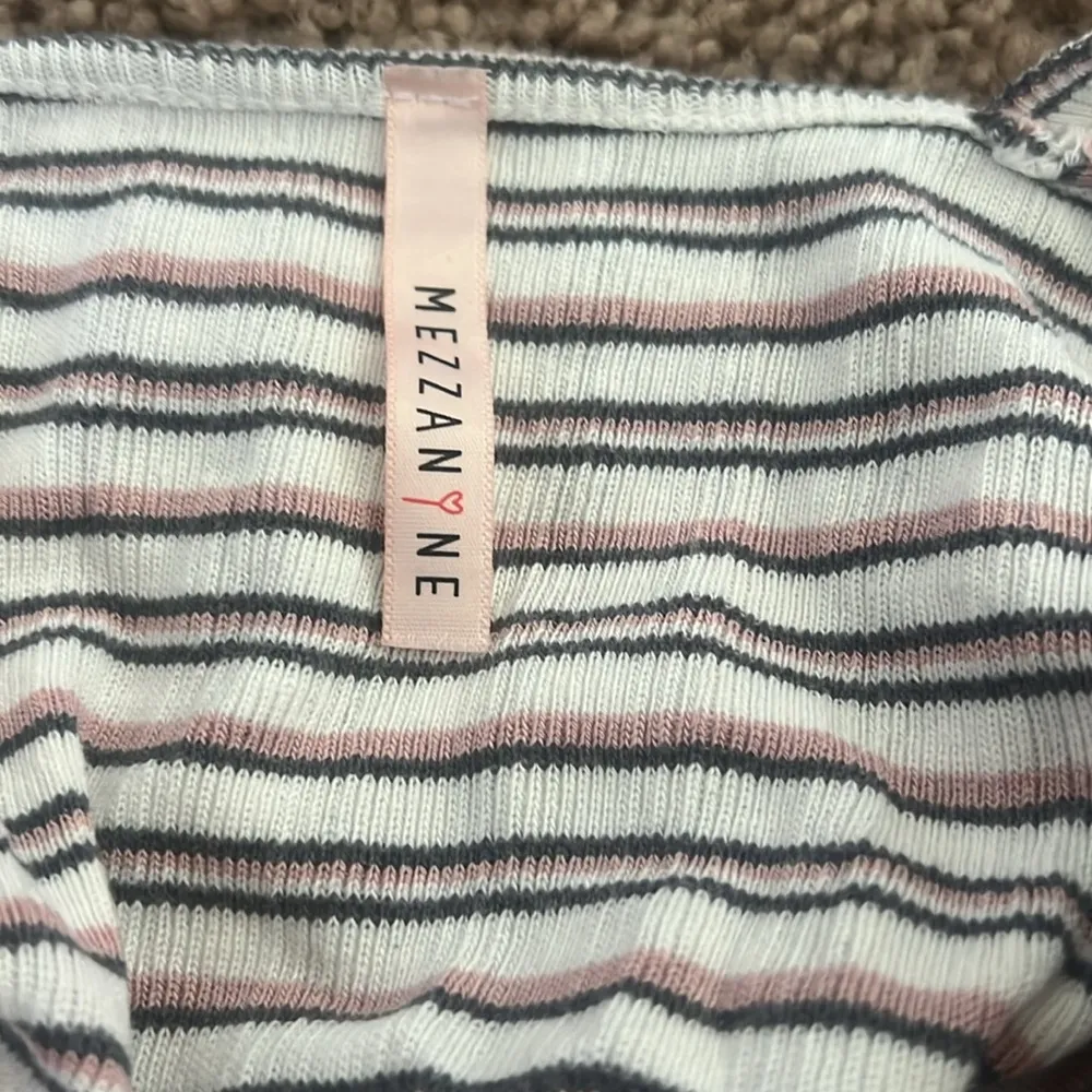 Pink & White Striped Top - Image 3