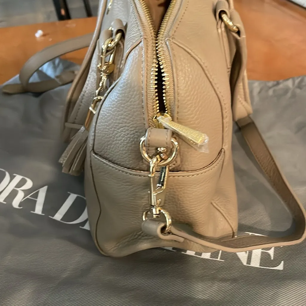 Ora Delphine taupe satchel Gray - Image 4