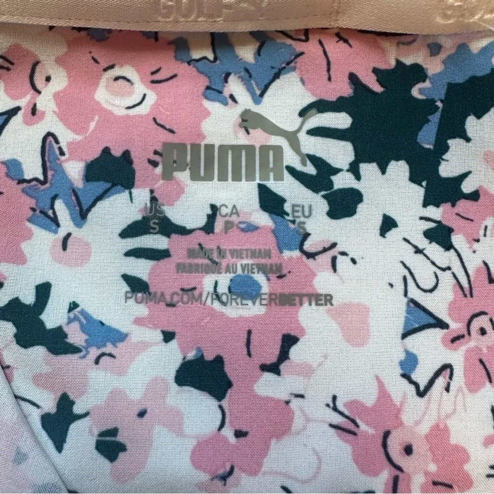 Women's Puma Bloom Full Zip Shell Golf Jacket Windbreaker Size S NWT - Image 3