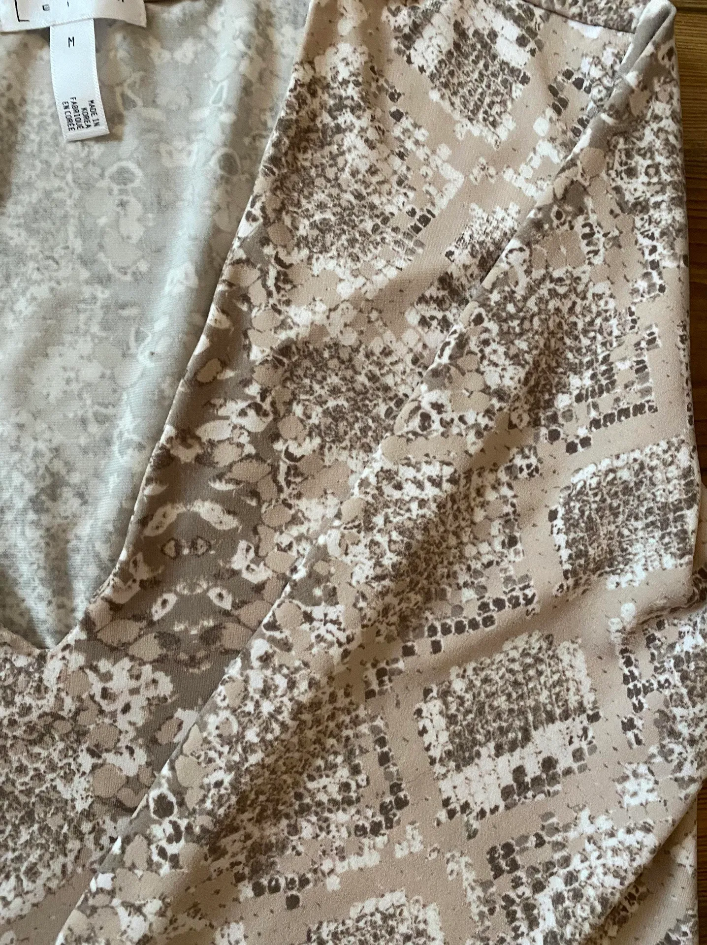 Leith Brown and White Snakeskin Bodysuit - Image 2