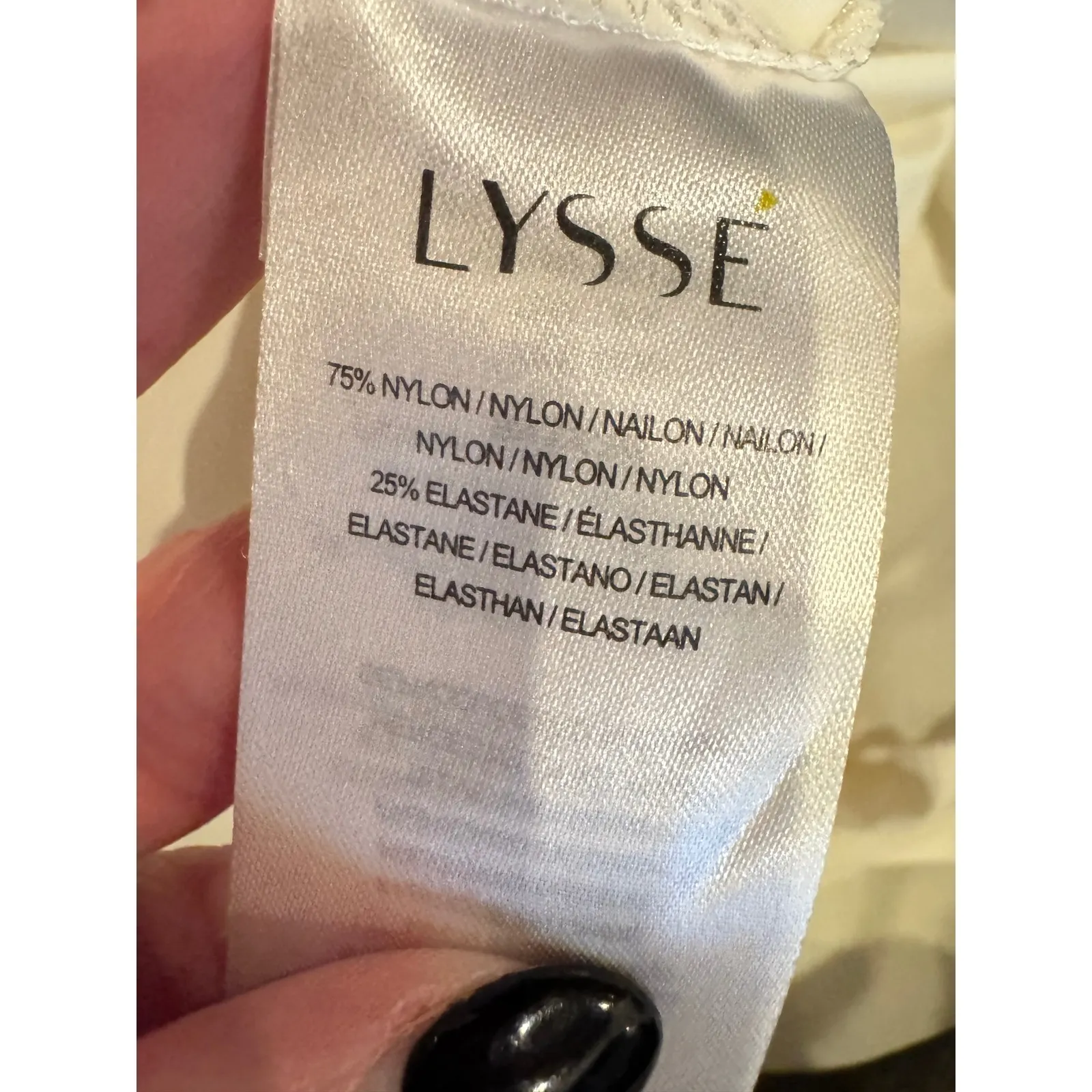 Lysse Shirt Women Small Beige Collared Long Sleeve Schiffer Button Down Preppy - Image 11