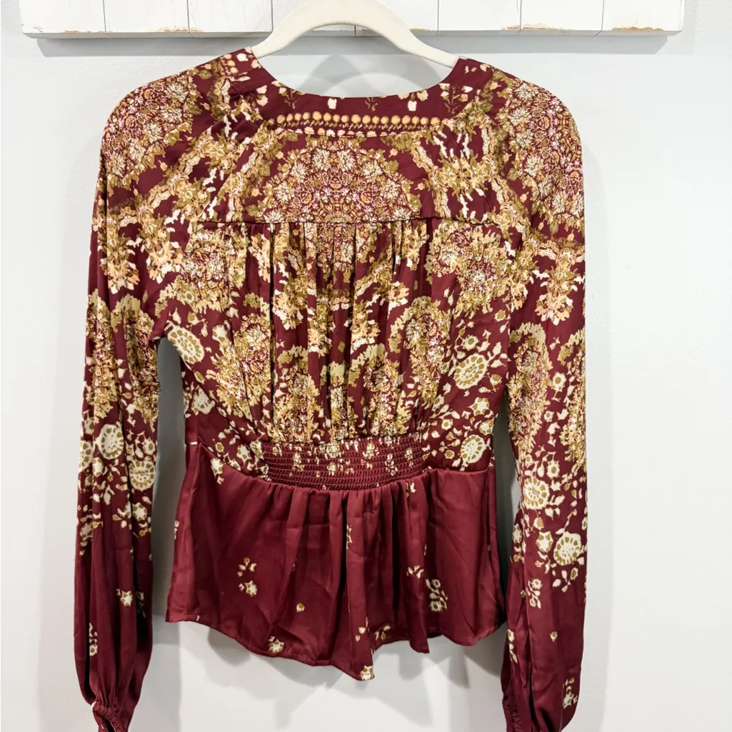 Free People Run Free Tunic Chocolate Combo XS - Image 4