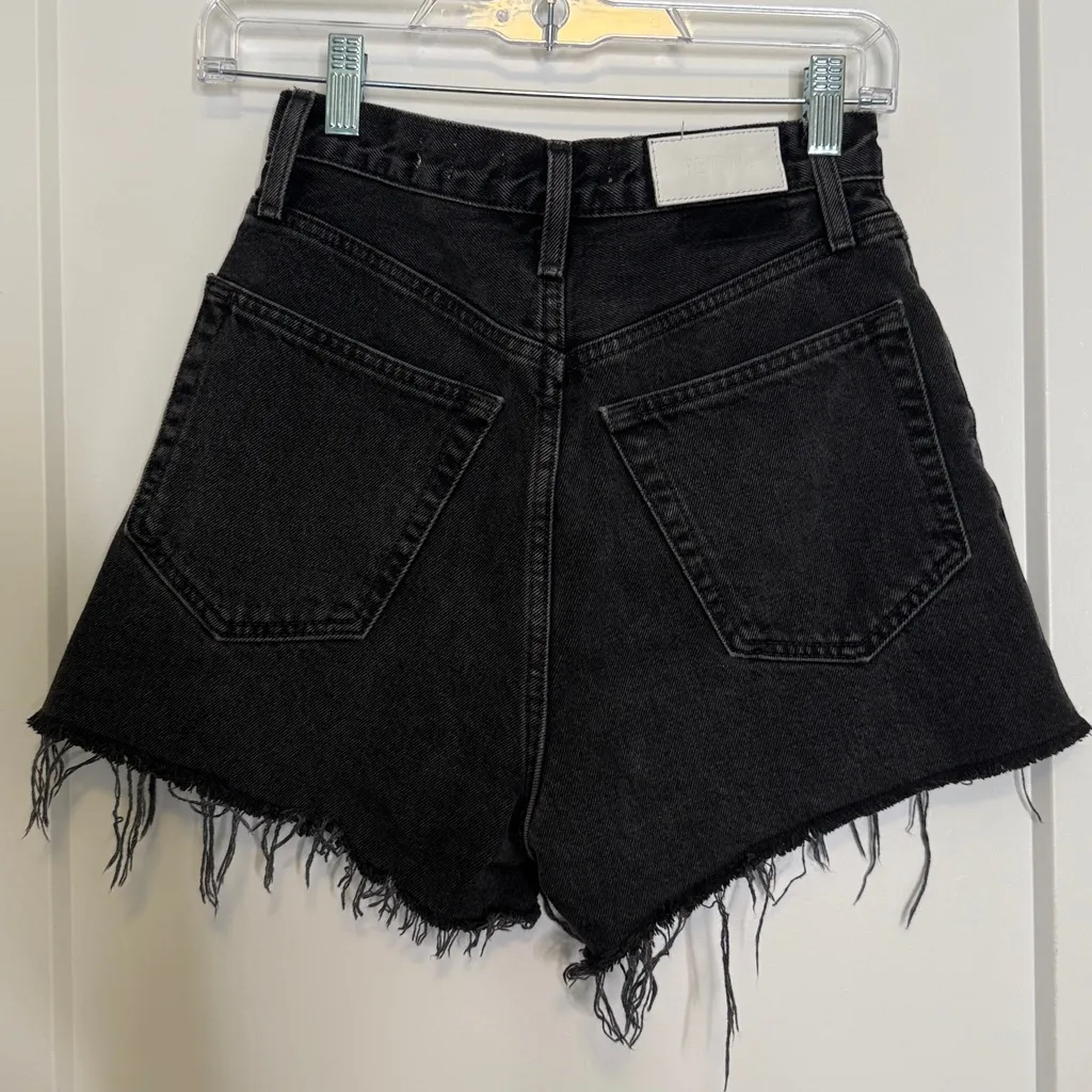 Re/Done‎ Original High Rise Denim Shorts - Size 25 - Image 6