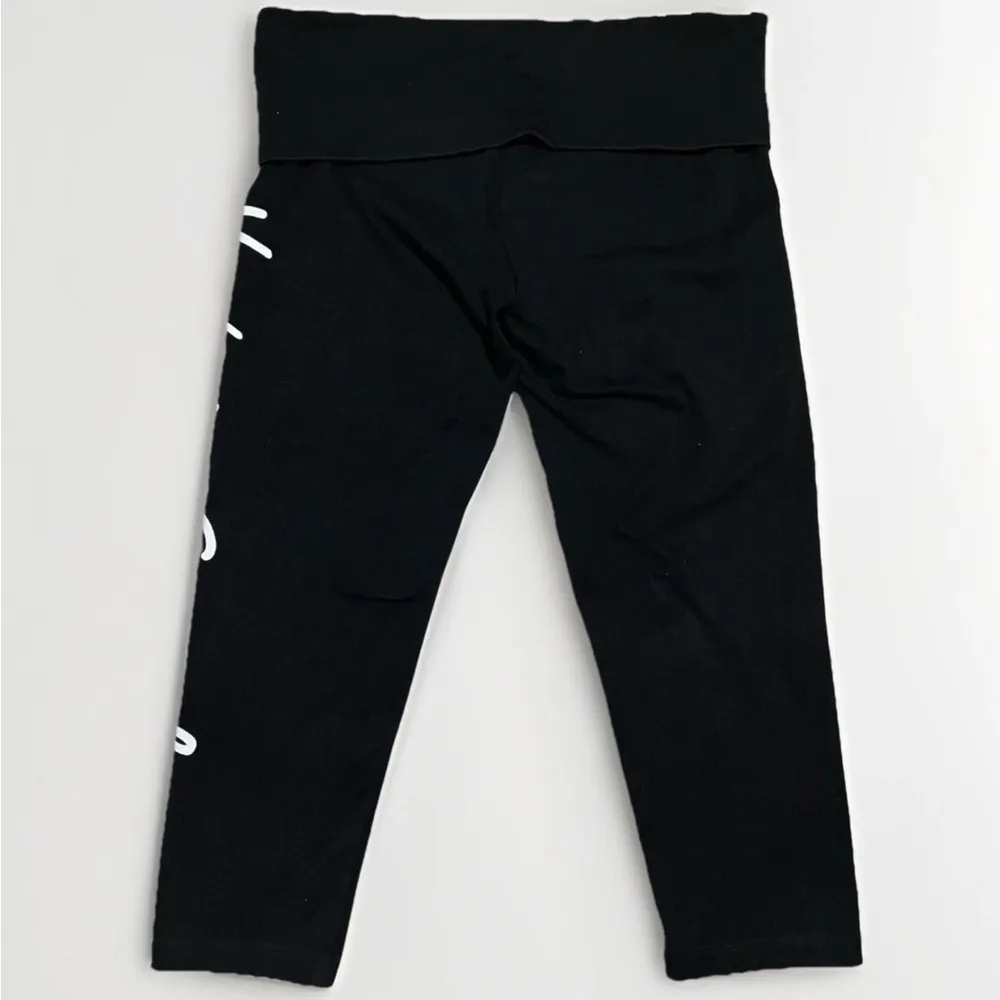 Vintage Y2K Victoria Secret Foldover Gym Workout Capris Women’s Medium Black - Image 2