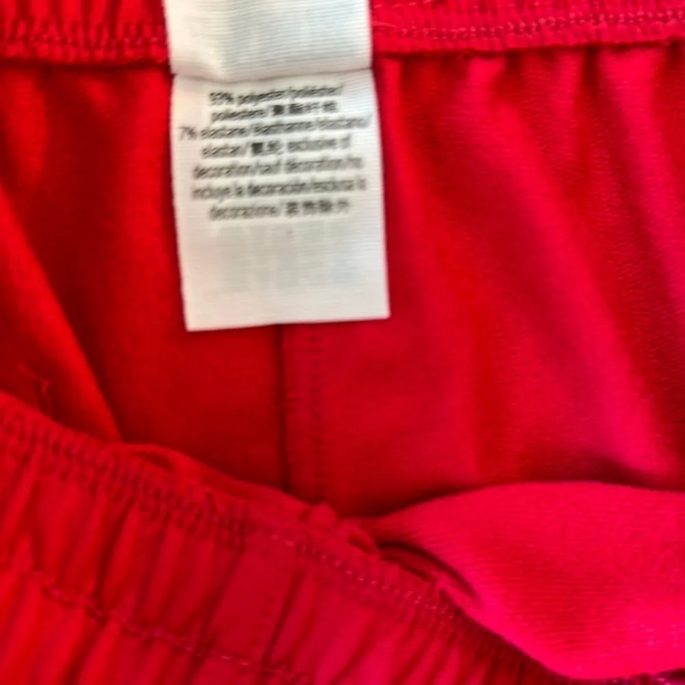 Pink Victoria’s Secret Red Track Shorts Size Large - Image 3