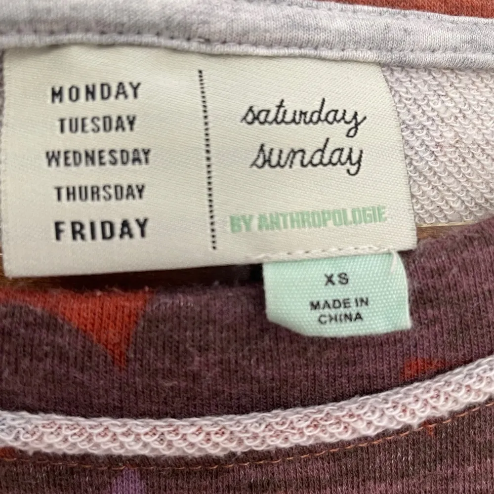 Anthropologie Saturday Sunday Colleen Floral Baby Doll Sweatshirt​ - Image 8