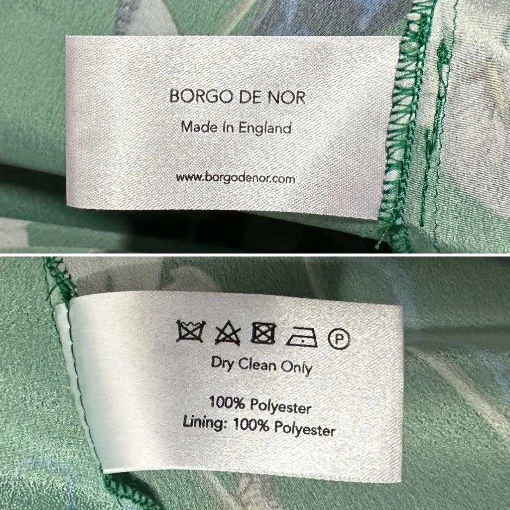 Borgo De Nor Green Garden Ruffle Maxi Size 6 - Image 6