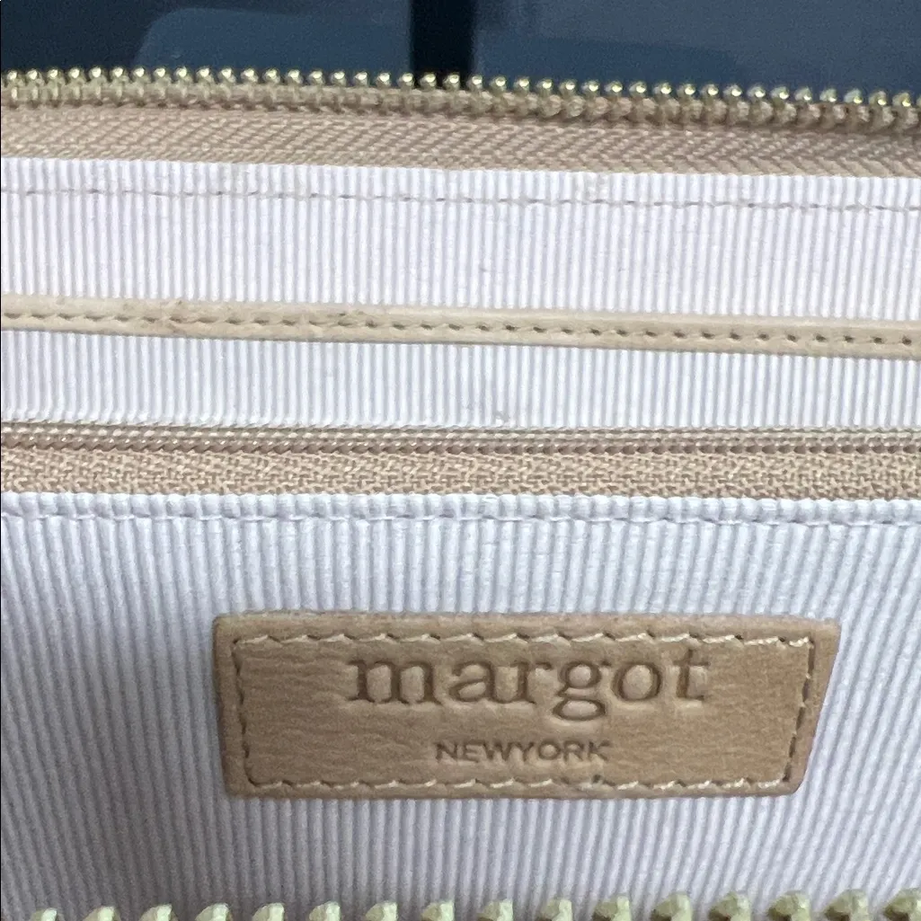 Margot New York | Camel Leather Satchel & “Patty” Envelope Wallet Tan - Image 10