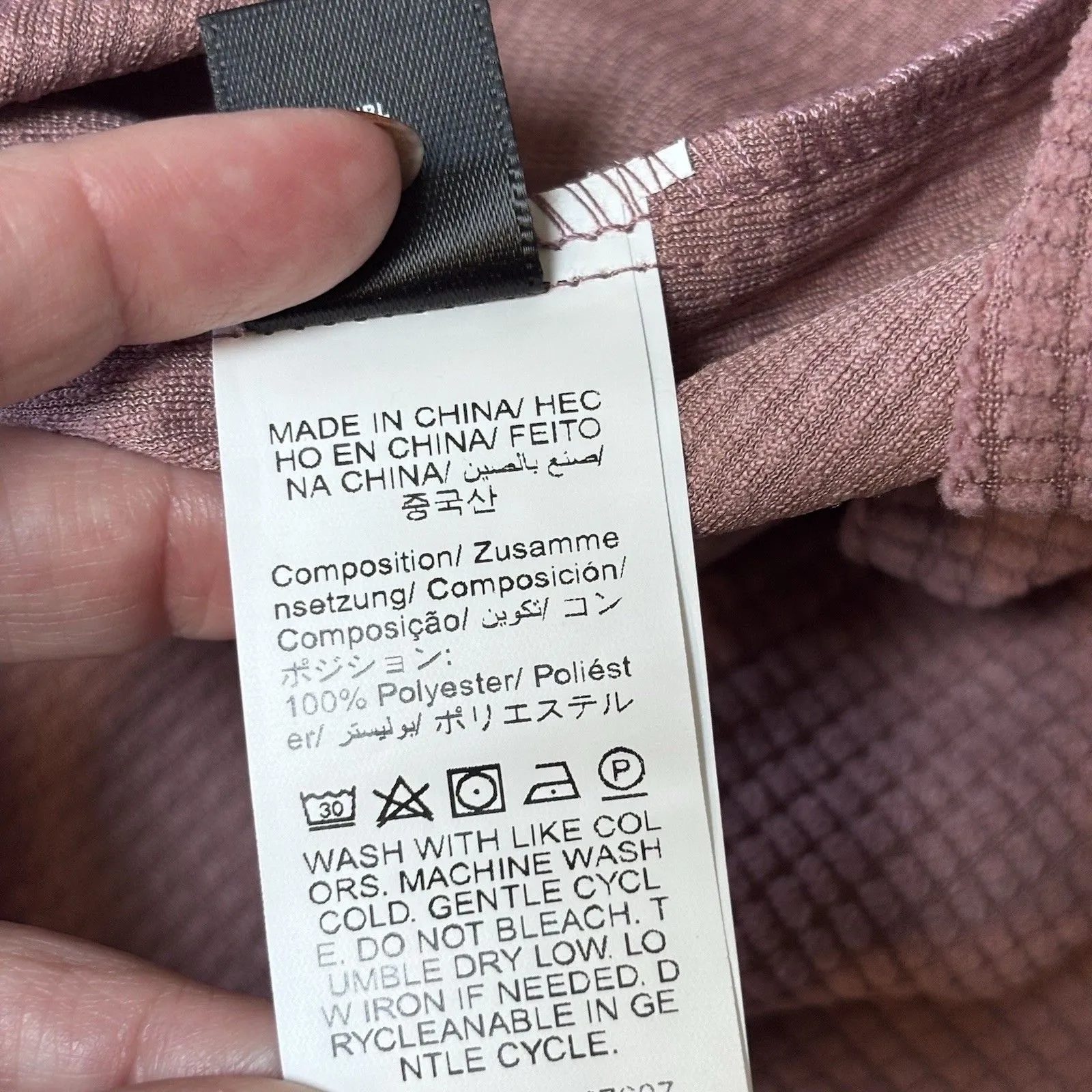 Shein Rose Gold Corduroy Overall Dress V Neck Size 4 - Image 6