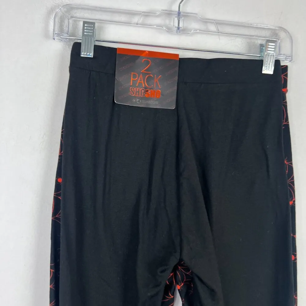 NWT Shosho Spider Halloween 2 Pack Lightweight Fleece Leggings S/M Small/Medium - Image 6