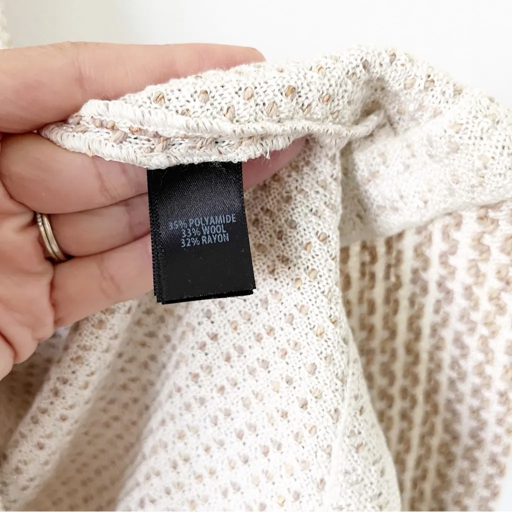 St. John Rope Tweed Shift Dress in Cream Cork Multi - Image 7