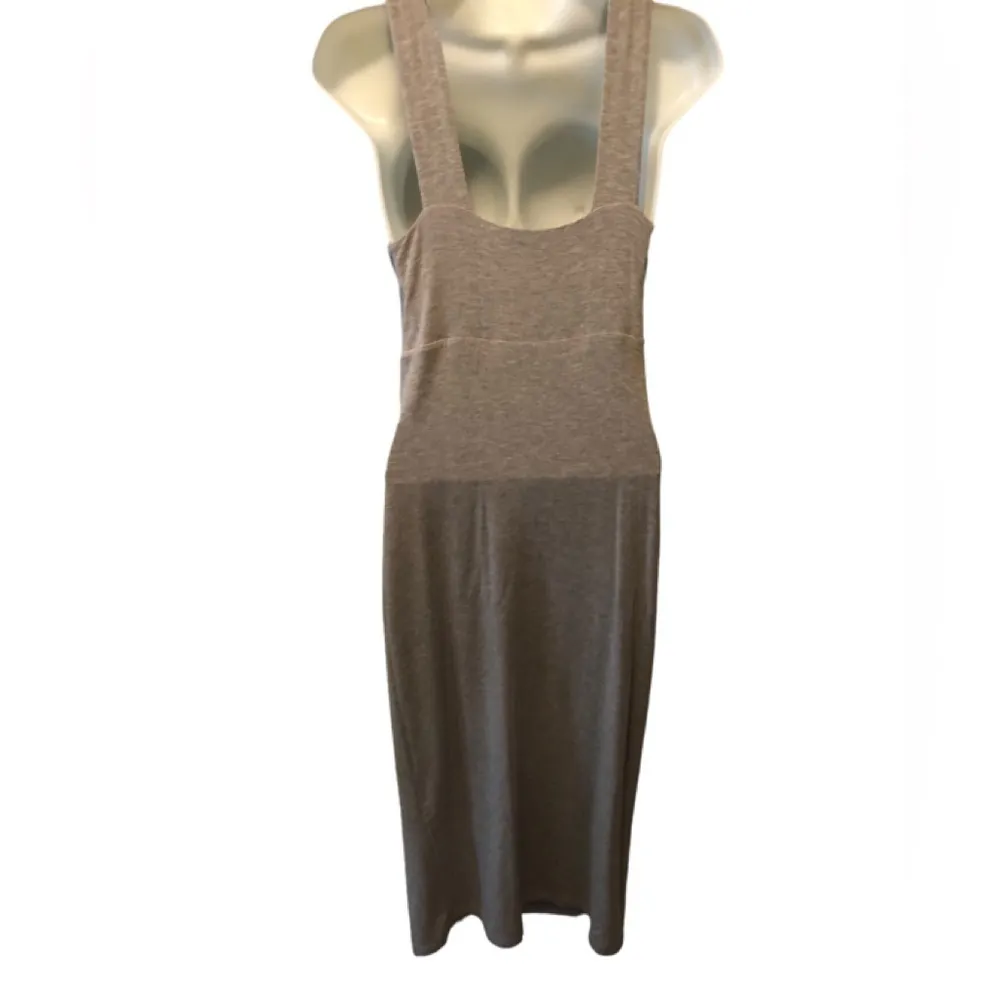 Athleta Santorini Midi Heather Gray Soft Knit Dress XS Summer Stretch Casual - Image 5