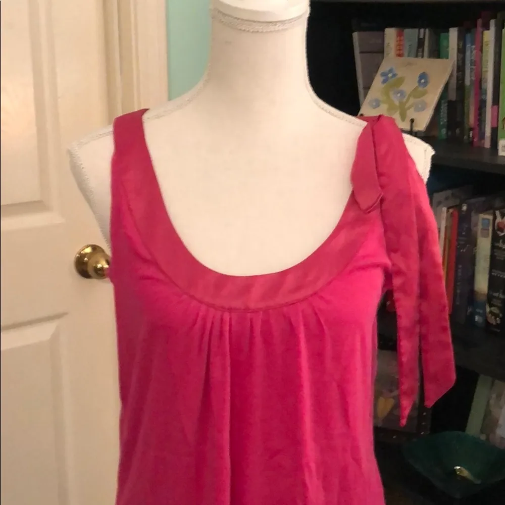New York & Company NWOT tank top with silk bow Pink - Image 2