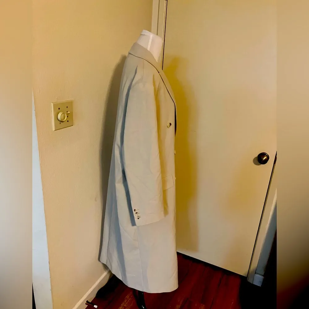 Zara Long Buttoned Trench Coat - Image 5