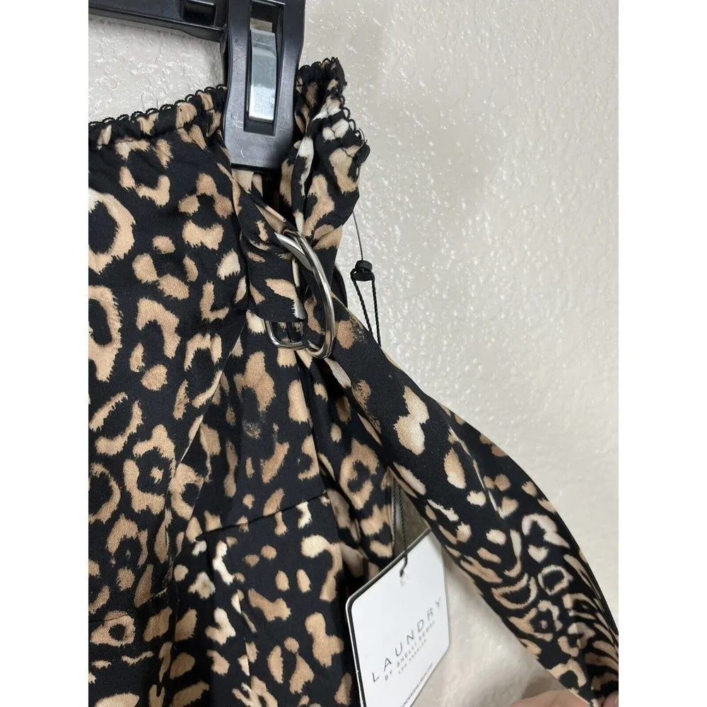 Laundry By Shelli Segal Asymmetric Belted Wrap Midi Skirt - Image 3