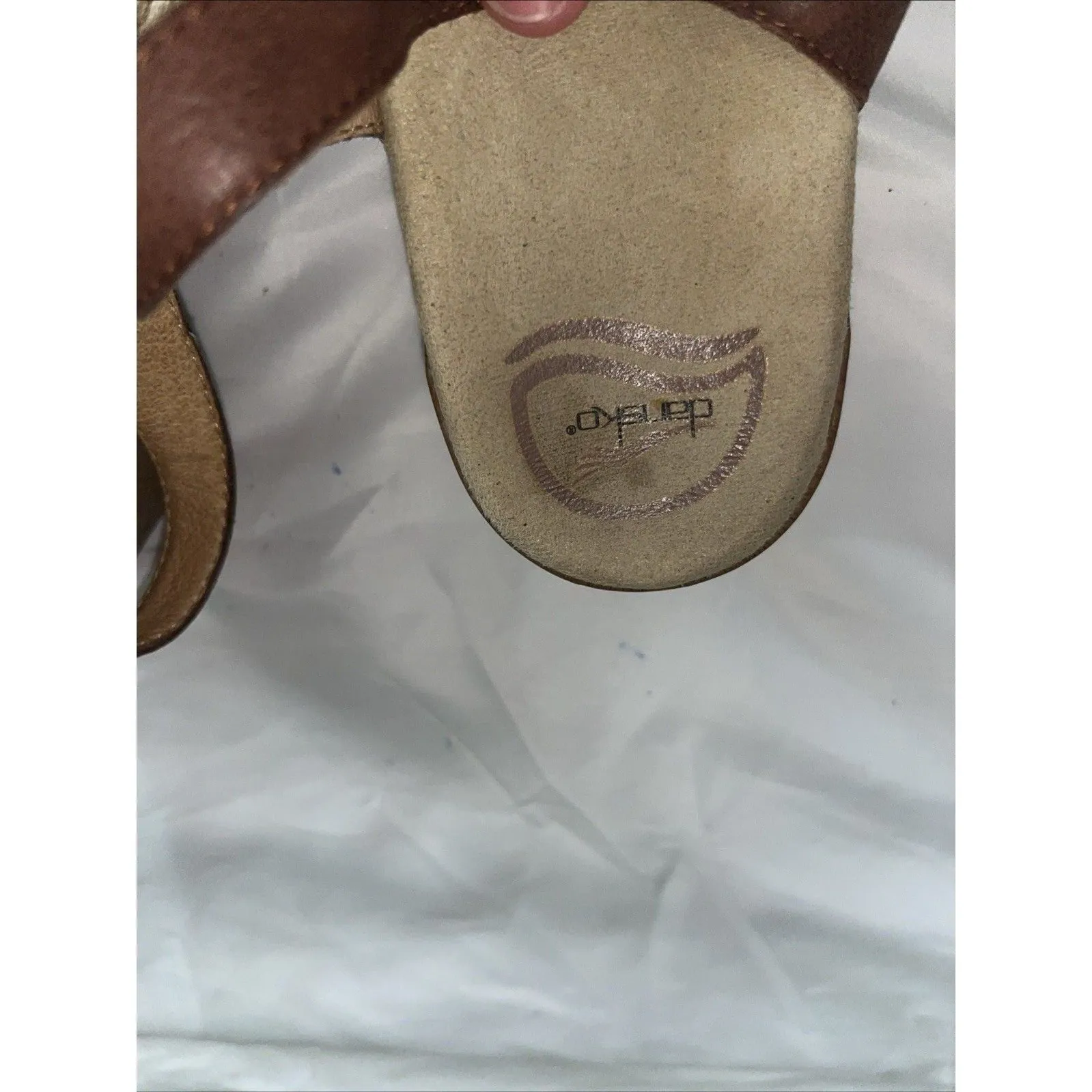 Dansko Shari Sandal Strappy Black Leather Womens 42 Comfort Chunky Heel Office - Image 4