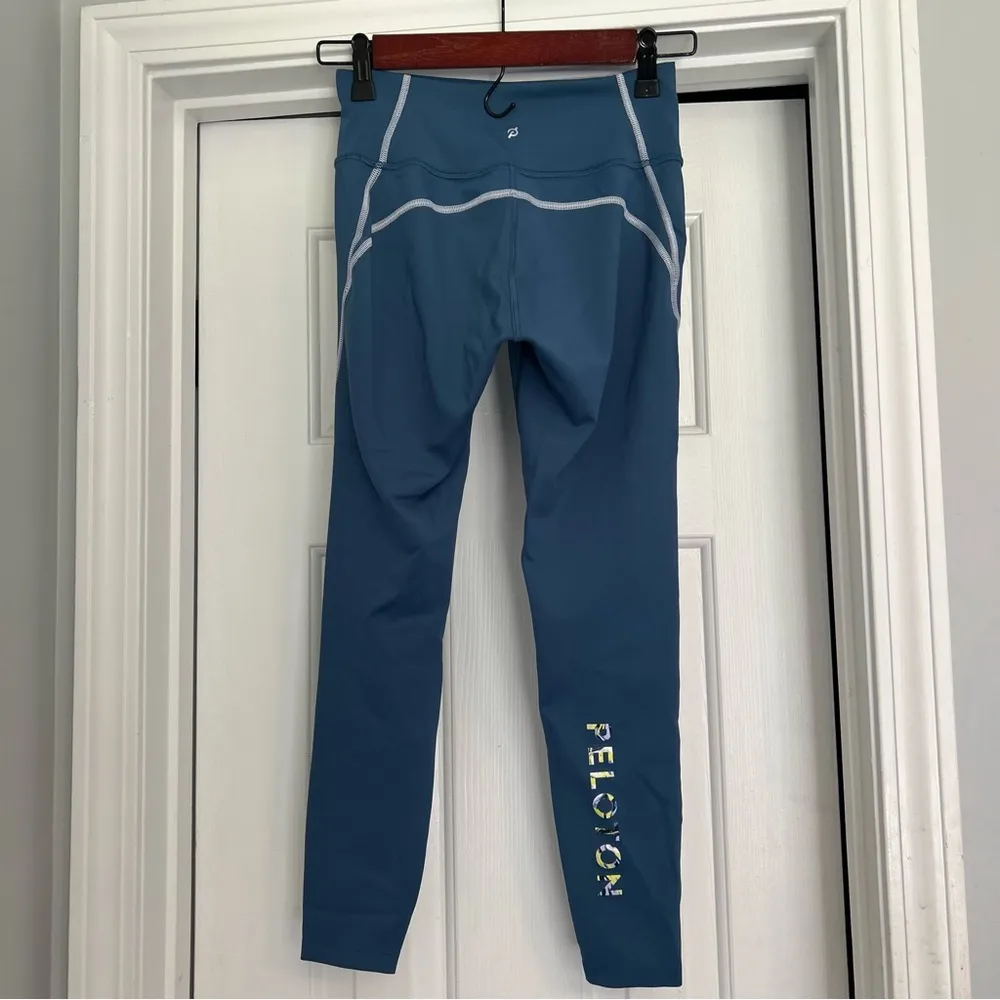 Peloton Move Mission High Waisted Blue Athletic Seam Legging - Image 5