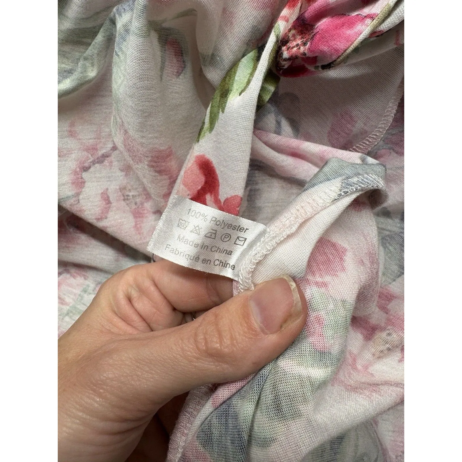 Show Me Your MuMu Garden of Blooms Robe One Size Multi Bridal Floral 3/4 Sleeve - Image 3