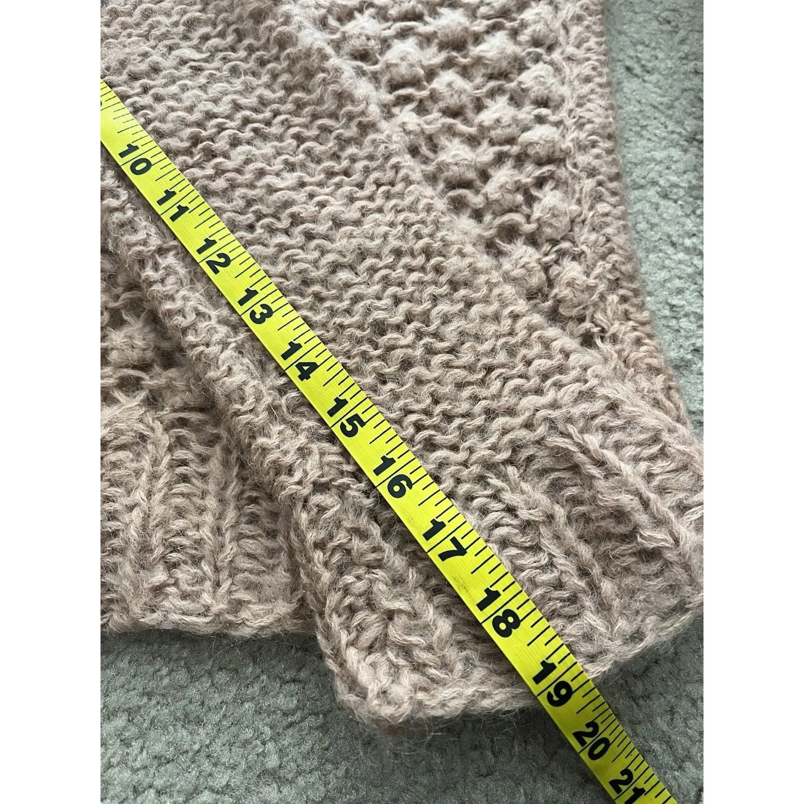 Womens Pink Turtleneck Sweater S Bubbles Geometric Soft Dainty Twee Coquette - Image 8