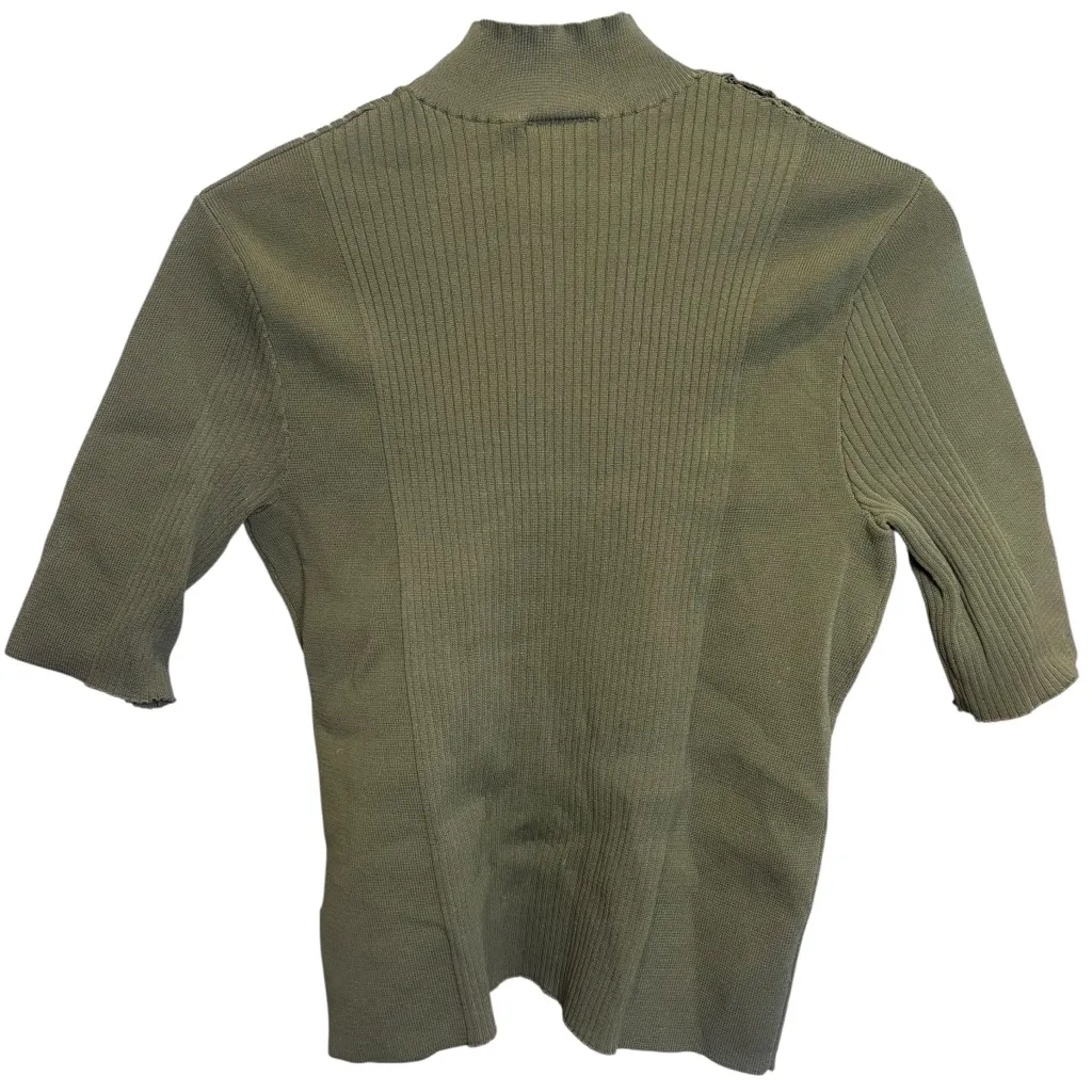 Scoop Hunter Green Mock Neck Turtleneck Short Sleeve Size XL - Image 4