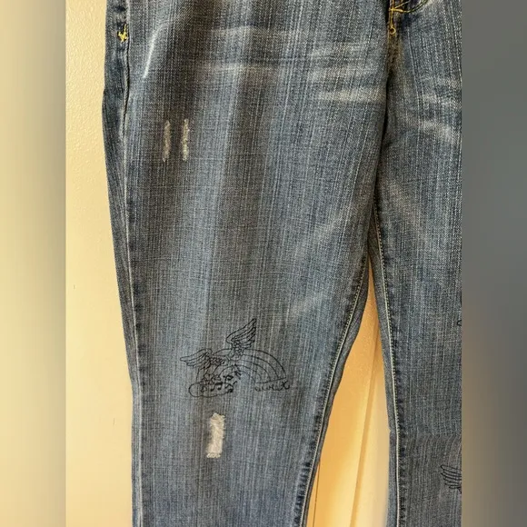 Old Navy NWT Vintage‎ Women’s Denim 90s Y2K Ultra Low Waist Bootcut Jeans Size 8 - Image 4