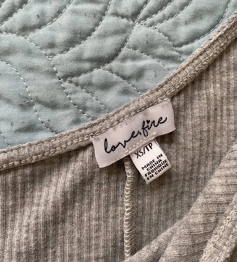 Ribbed Dress Gray Size XS - Image 4