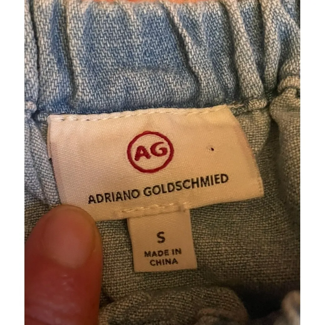 Adriano Goldschmied AG‎ small Sylvia Off the Shoulder Chambray Top Sunwashed - Image 3