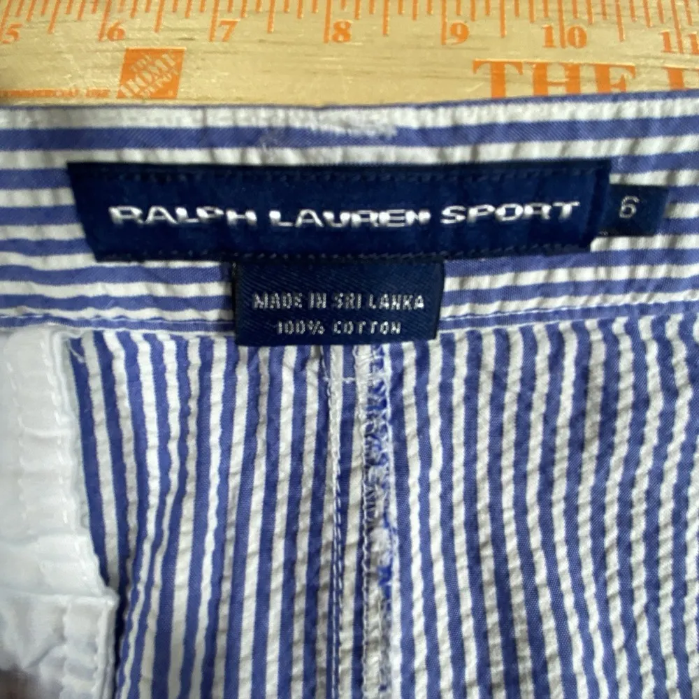 Vintage Ralph Lauren Sport Seersucker Skirt Size 6 Preppy Tennis Golf Beach Y2K - Image 6