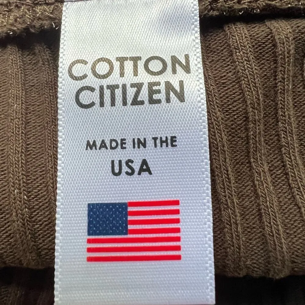 Cotton Citizen The Ibiza Ribbed Bike Shorts in Espresso Brown Size Medium NWT - Image 6