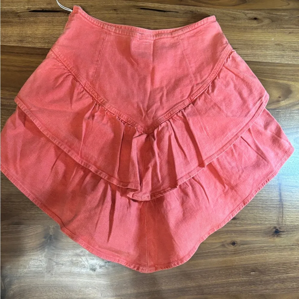 Mother Women's Pink Ruffle Shorts Size 25 - Image 2