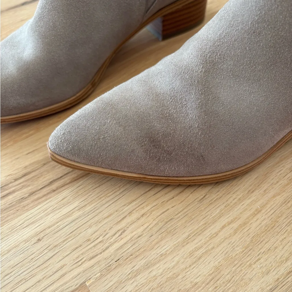 Marc Fisher Taupe Suede Ankle Booties - Image 7
