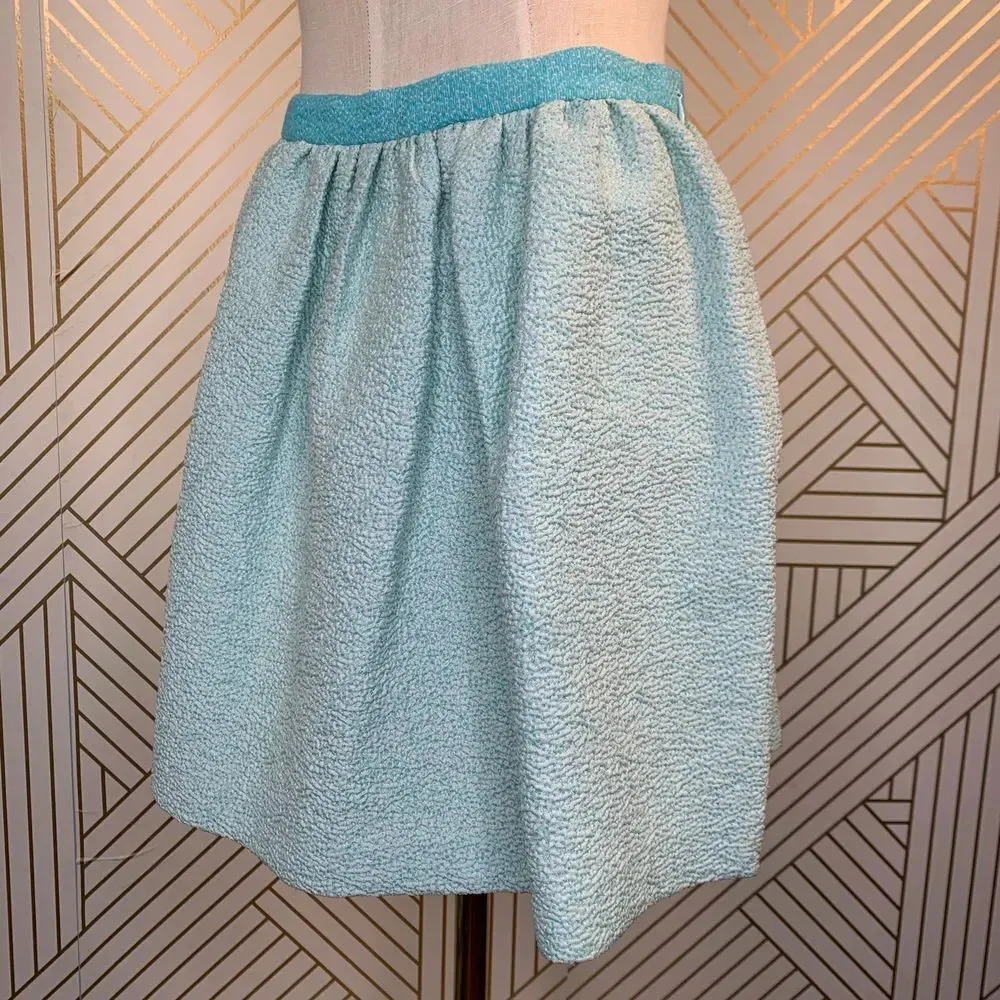 Opening Ceremony Blue Jacquard Fit & Flare Skirt‎ - Image 6