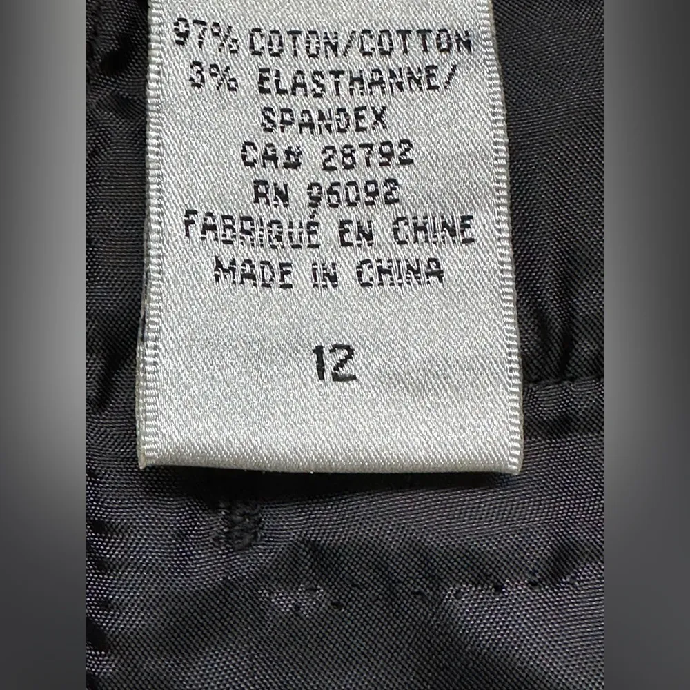 Black Midi Skirt Zipper In Back 97% Cotton And 3% Spand… - Image 8