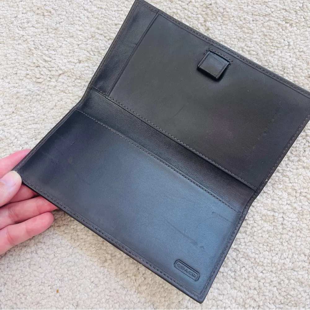 Vintage Coach Logos Checkbook Wallet - Image 3