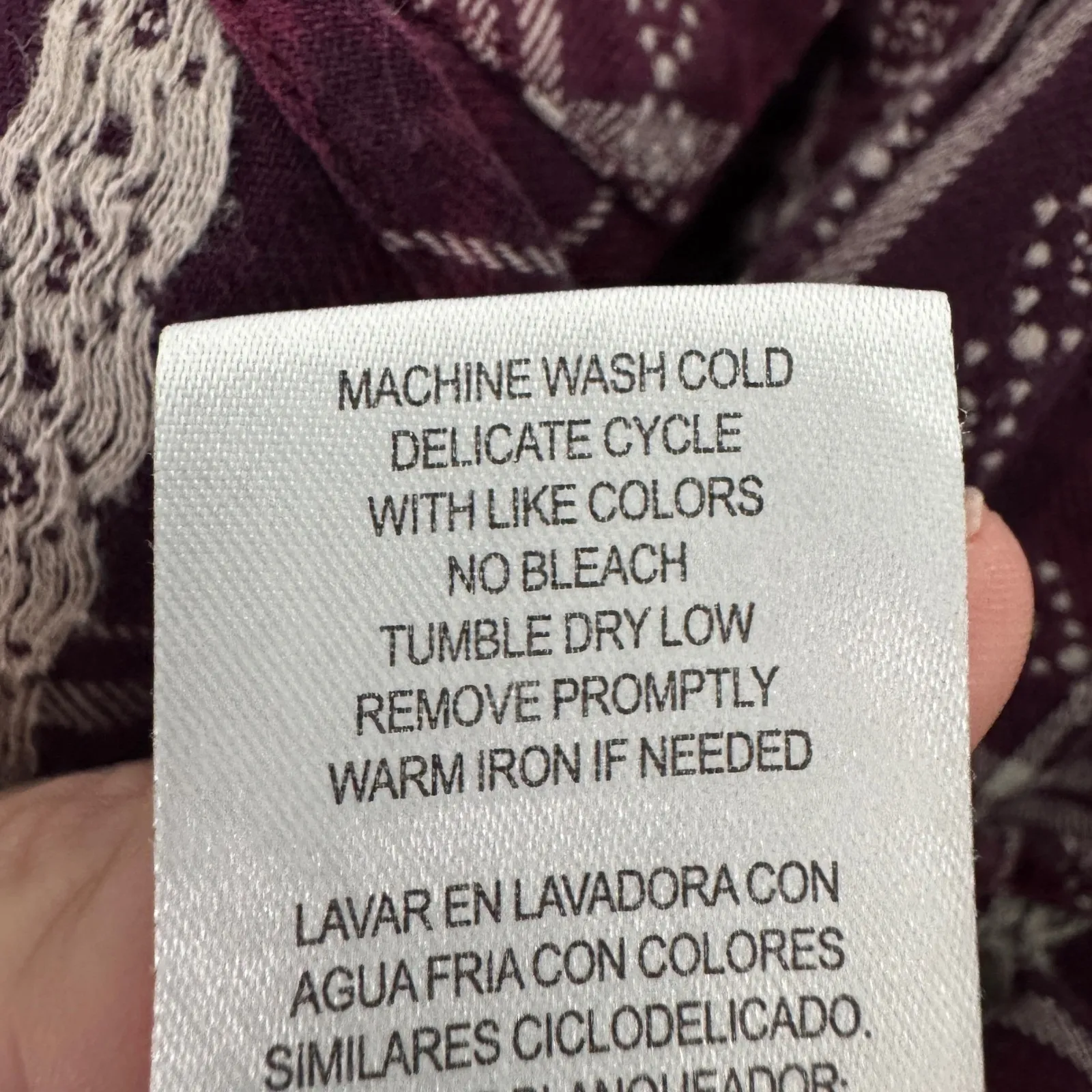 Stetson Plaid Western Shirt Womens 2XL Purple Snap Front Cotton Rodeo‎ Cowgirl - Image 11