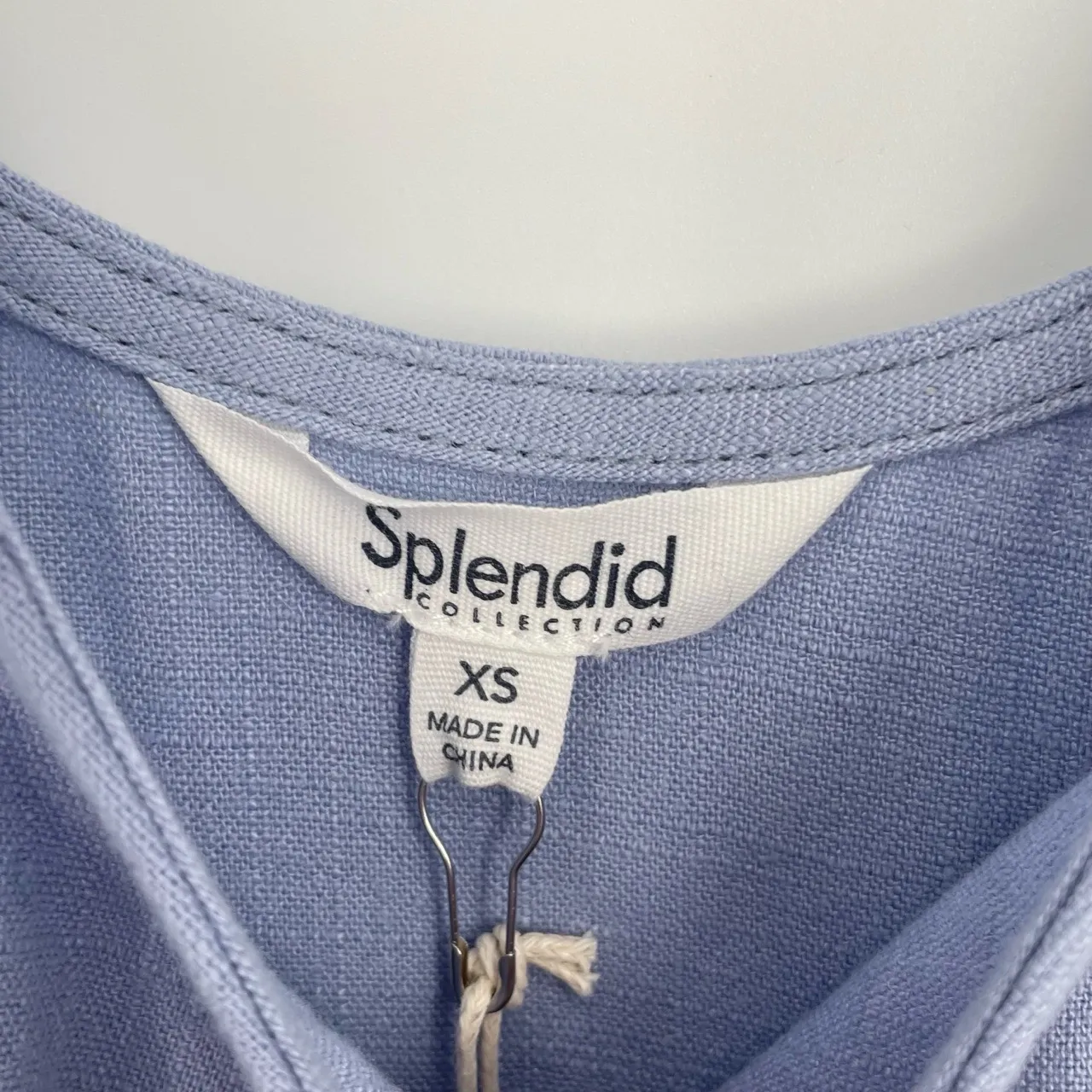 Splendid Quiet Luxury Powder Blue Soft Girl Spaghetti Strap Slip Dress‎ XS - Image 8