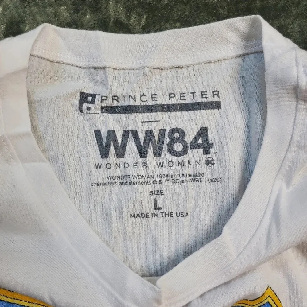 Prince Peter Collection Wonder Woman Tee White Size L - Image 6