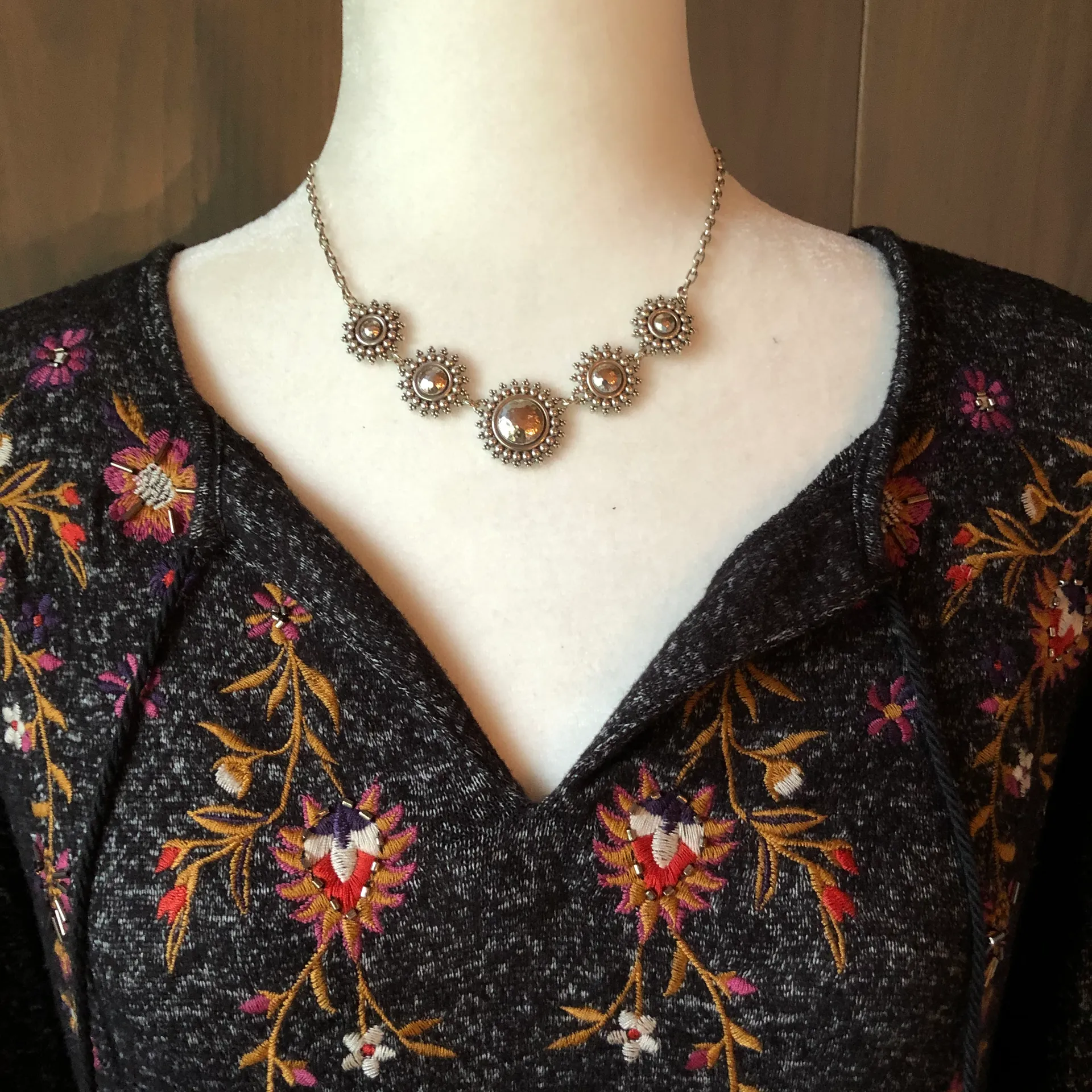 Embroidered Blouse Small - Image 5